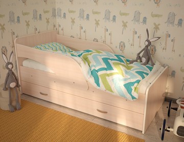 Кровать с ящиками Максимка, цвет Млечный дуб в Калуге