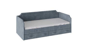 Подростковая кровать Кантри Тип 1, ТД-308.12.02 (Замша синяя) в Калуге