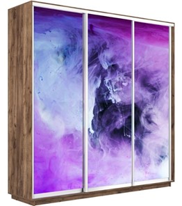 Шкаф Экспресс 2400х600х2200, Фиолетовый дым/дуб табачный в Калуге