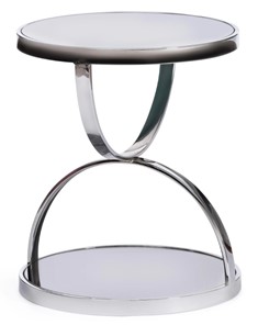 Кофейный столик GROTTO (mod. 9157) металл/дымчатое стекло, 42х42х50, хром в Калуге
