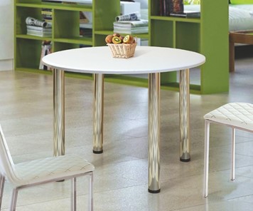 Круглый кухонный стол Круглый 900 на металлических опорах в Калуге