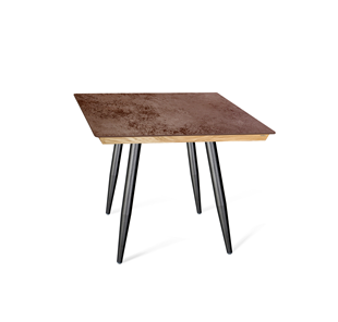 Керамический кухонный стол SHT-TU14 (4 шт.)/ТT8 60/60 (черный муар/прозрачный лак/коричневая сепия) в Калуге
