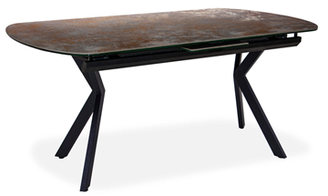 Керамический обеденный стол Шамони 2CX 160х90 (Oxide Nero/Графит) в Калуге