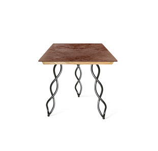 Керамический кухонный стол SHT-TU17 (3 шт.)/ТT8 60/60 (черный муар/прозрачный лак/коричневая сепия) в Калуге