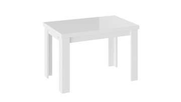 Стол раздвижной Норман тип 1, цвет Белый/Стекло белый глянец в Калуге