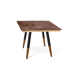 Керамический кухонный стол SHT-TU12 (4 шт.)/ТT8 60/60 (черный/темный орех/прозрачный лак/коричневая сепия) в Калуге