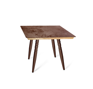 Керамический обеденный стол SHT-TU15 (4 шт.)/ТT8 60/60 (медный металлик/прозрачный лак/коричневая сепия) в Калуге