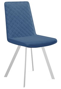 Кухонный стул 202, микровелюр B8 blue, ножки белые в Калуге
