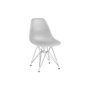 Обеденный стул derstuhl DSL 110 Chrom (светло-серый) в Калуге