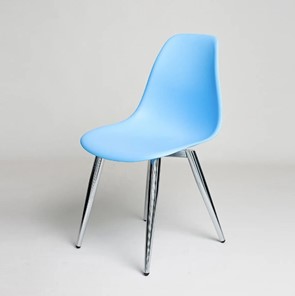 Обеденный стул derstuhl DSL 110 Milan Chrom (голубой) в Калуге