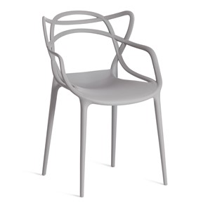 Стул обеденный Cat Chair (mod.028) пластик, 54,5*56*84 серый, арт.13276 в Калуге