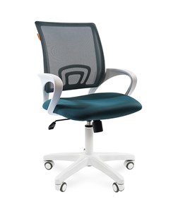 Офисное кресло CHAIRMAN 696 white, ткань, цвет зеленый в Калуге