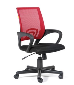 Кресло офисное CHAIRMAN 696 black Сетчатый акрил DW69 красный в Калуге