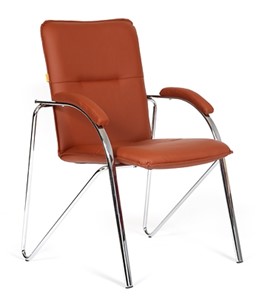Кресло компьютерное CHAIRMAN 850 Экокожа Terra 111 коричневая в Калуге