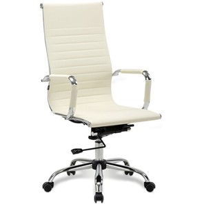 Офисное кресло Brabix BRABIX "Energy EX-509", экокожа, хром, бежевое, 531166 в Калуге