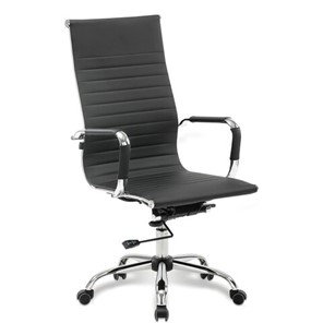 Офисное кресло Brabix BRABIX "Energy EX-509", экокожа, хром, черное, 530862 в Калуге