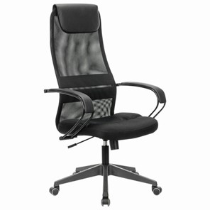 Кресло Brabix Premium Stalker EX-608 PL (ткань-сетка/кожзам, черное) в Калуге