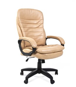 Офисное кресло CHAIRMAN 795 LT, экокожа, цвет бежевый в Калуге