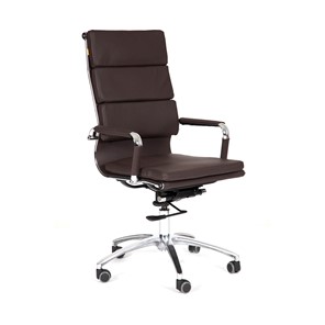 Офисное кресло CHAIRMAN 750 экокожа коричневая в Калуге