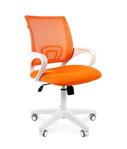 Офисное кресло CHAIRMAN 696 white, ткань, цвет оранжевый в Калуге