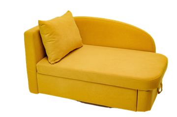 Мягкий диван левый Тедди желтый в Калуге