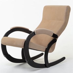 Кресло-качалка в гостиную Корсика, ткань Amigo Beige 34-Т-AB в Калуге