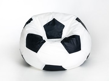 Кресло-мешок Мяч малый, бело-черный в Калуге