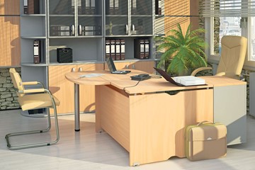 Комплект офисной мебели Милан для руководителя отдела в Калуге