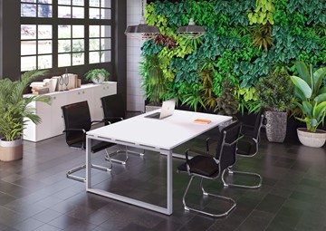 Офисный комплект мебели Metal System Style (Серый/Белый) в Калуге