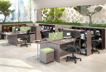 Офисный набор мебели Xten для двух сотрудников с тумбочками в Калуге