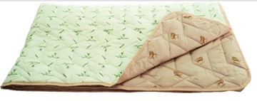 Одеяло «Зима-Лето», ткань: тик, материалы: бамбук/верблюжья шерсть в Калуге