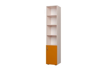 Детский шкаф 400 1Д Млечный дуб, Оранжевый в Калуге