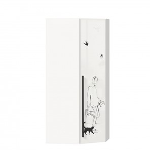 Угловой шкаф Джоли 45 ЛД 535.030, Серый шелк в Калуге
