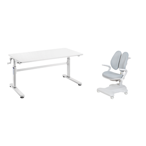 Комплект парта + кресло Imparare Grey + Estate Grey + чехол для кресла в подарок в Калуге