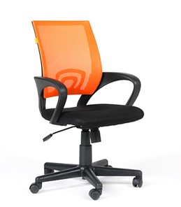 Кресло CHAIRMAN 696 black Сетчатый акрил DW66 оранжевый в Калуге