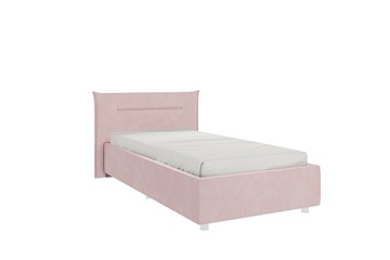 Кровать в детскую 0.9 Альба, нежно-розовый (велюр) в Калуге