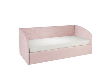 Кровать в детскую 0.9 Бест (Софа), нежно-розовый (велюр) в Калуге