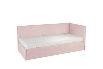 Кровать в детскую 0.9 Бест (Тахта), нежно-розовый (велюр) в Калуге