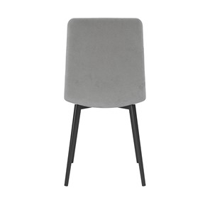 Обеденный стул Белла, велюр тенерифе грей/Цвет металл черный в Калуге - предосмотр 3