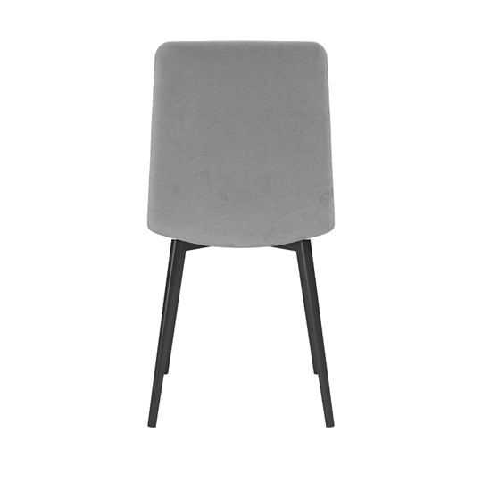 Обеденный стул Белла, велюр тенерифе грей/Цвет металл черный в Калуге - изображение 3