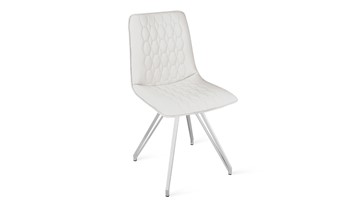 Обеденный стул Хьюго К4 (Белый матовый/Кож.зам Polo White) в Калуге