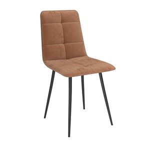 Обеденный стул Нео, велюр тенерифе корица/Цвет металл черный в Калуге