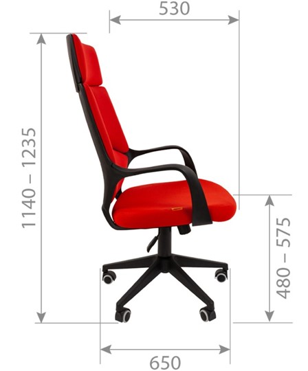 Офисное кресло CHAIRMAN 525, серое в Калуге - изображение 2
