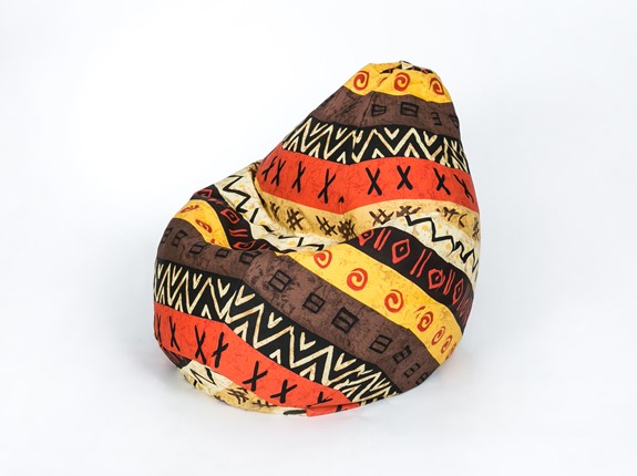 Кресло-мешок Груша среднее, жаккард, африкан в Калуге - изображение