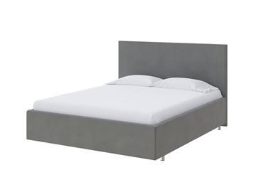 Спальная кровать Flat 90х200, Велюр (Forest 17 Серый) в Калуге