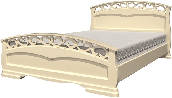 Кровать полуторная Грация-1 (слоновая кость) 140х200 в Калуге - изображение