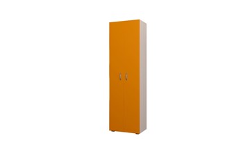 Детский распашной шкаф 600 ДО Млечный дуб, Оранжевый в Калуге