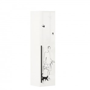 Шкаф 1-створчатый Джоли Тип 1 ЛД 535.010, Серый шелк в Калуге