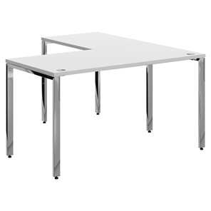 Письменный угловой  стол для персонала левый XTEN GLOSS  Белый  XGCT 1415.1 (L) (1400х1500х750) в Калуге