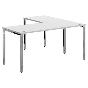 Письменный угловой  стол для персонала левый XTEN GLOSS  Белый XGCT 1615.1 (L) (1600х1500х750) в Калуге